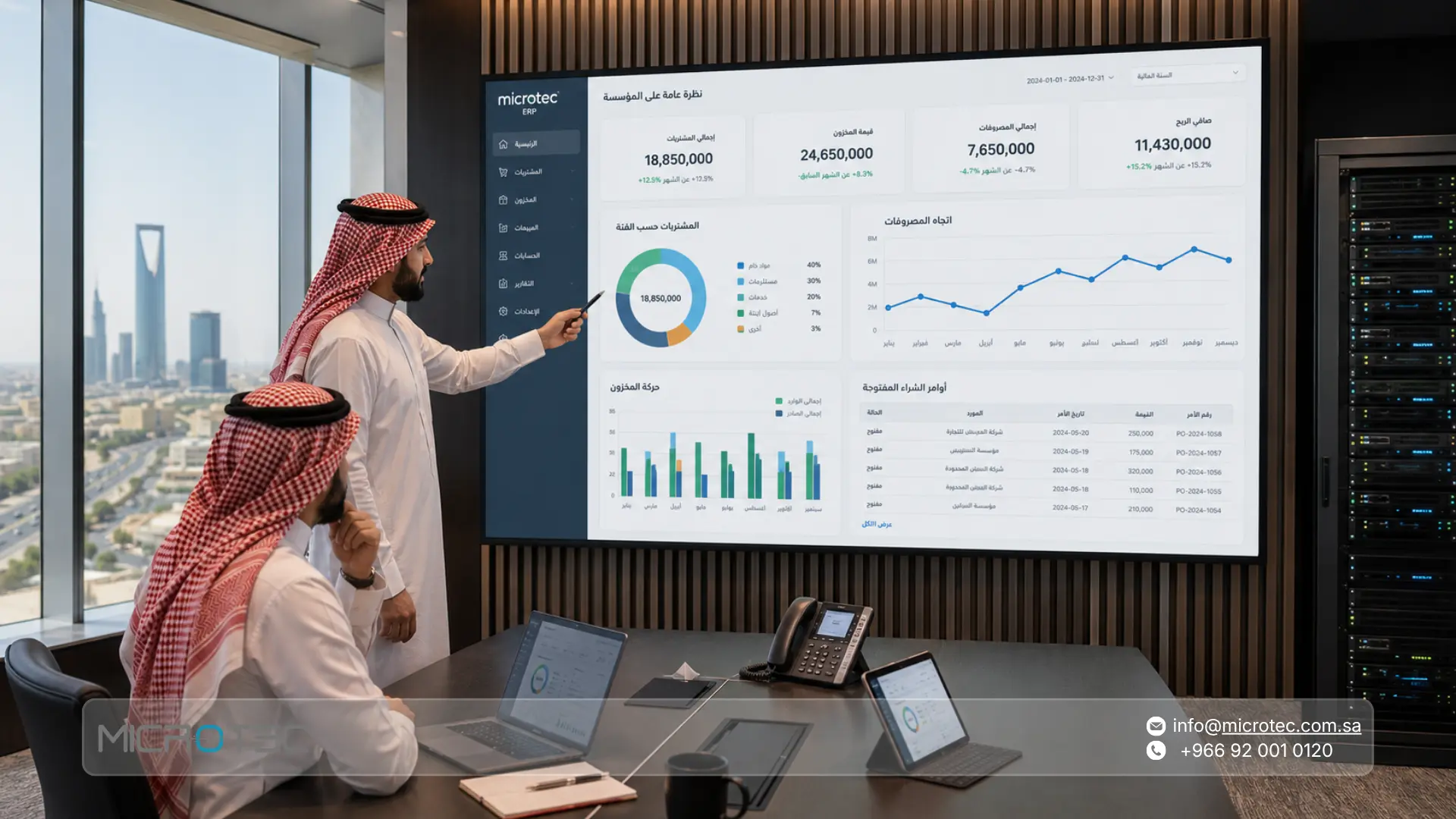 دليل إدارة المشتريات والمخازن محلياً (On-Premise) عبر أنظمة ERP المستقلة 2 ميزة التشغيل المحلي On Premise لأنظمة ERP المستقلة دليل إدارة المشتريات والمخازن محلياً (On-Premise) عبر أنظمة ERP المستقلة