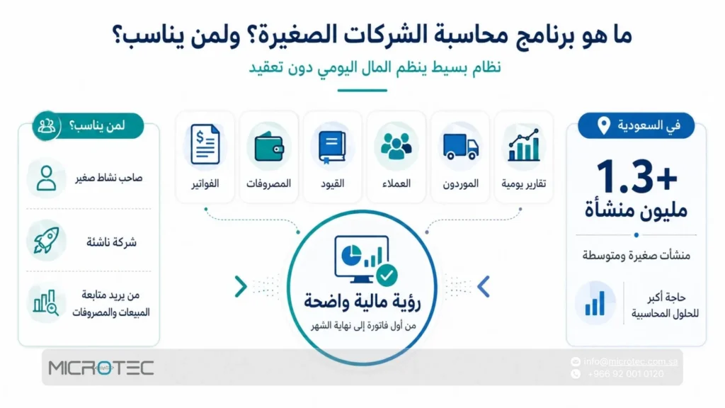 ما هو برنامج محاسبة الشركات الصغيرة؟ ولمن يناسب؟