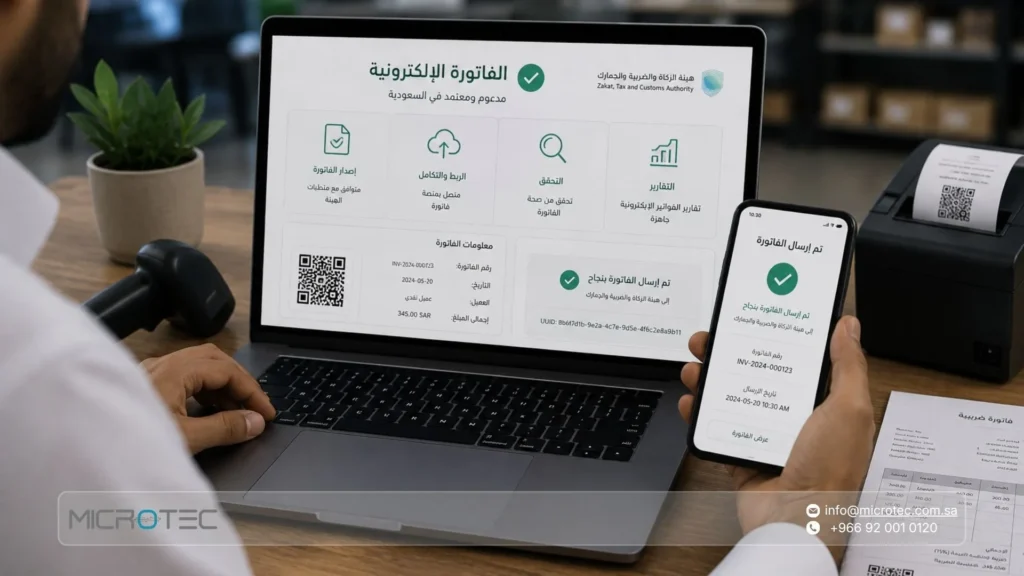 كيف تعرف أن برنامج المحاسبة يدعم الفاتورة الإلكترونية في السعودية؟
