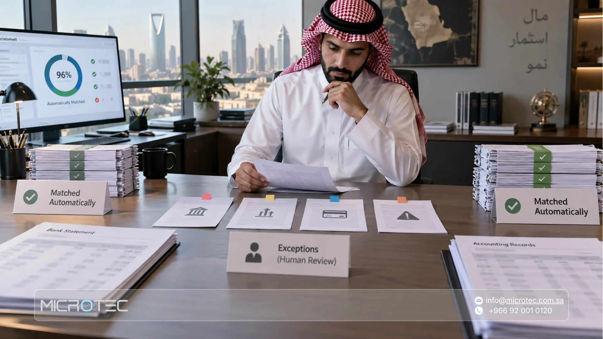 قيود محاسبة المقاولات ودفتر الأستاذ