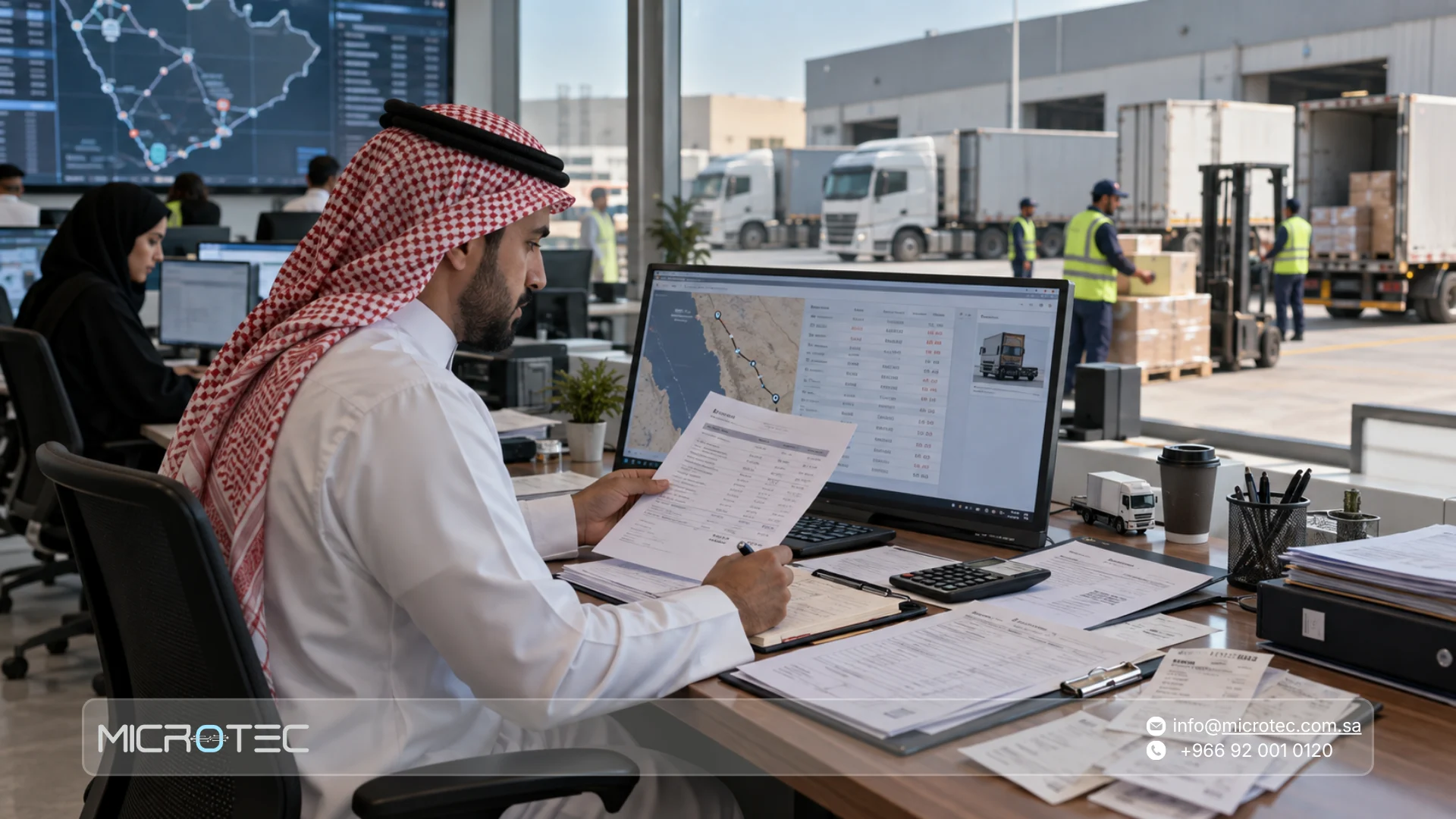 محاسبة شركات الخدمات اللوجستية