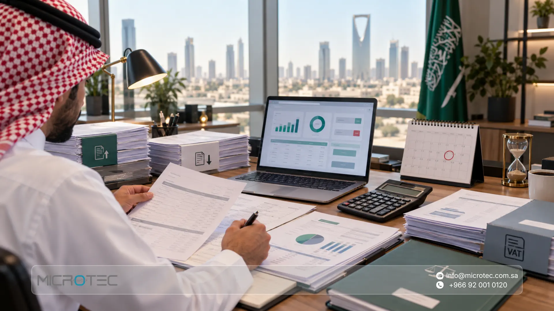 الإقرار الضريبي في السعودية طريقة الرفع والمواعيد واسترداد الضريبة