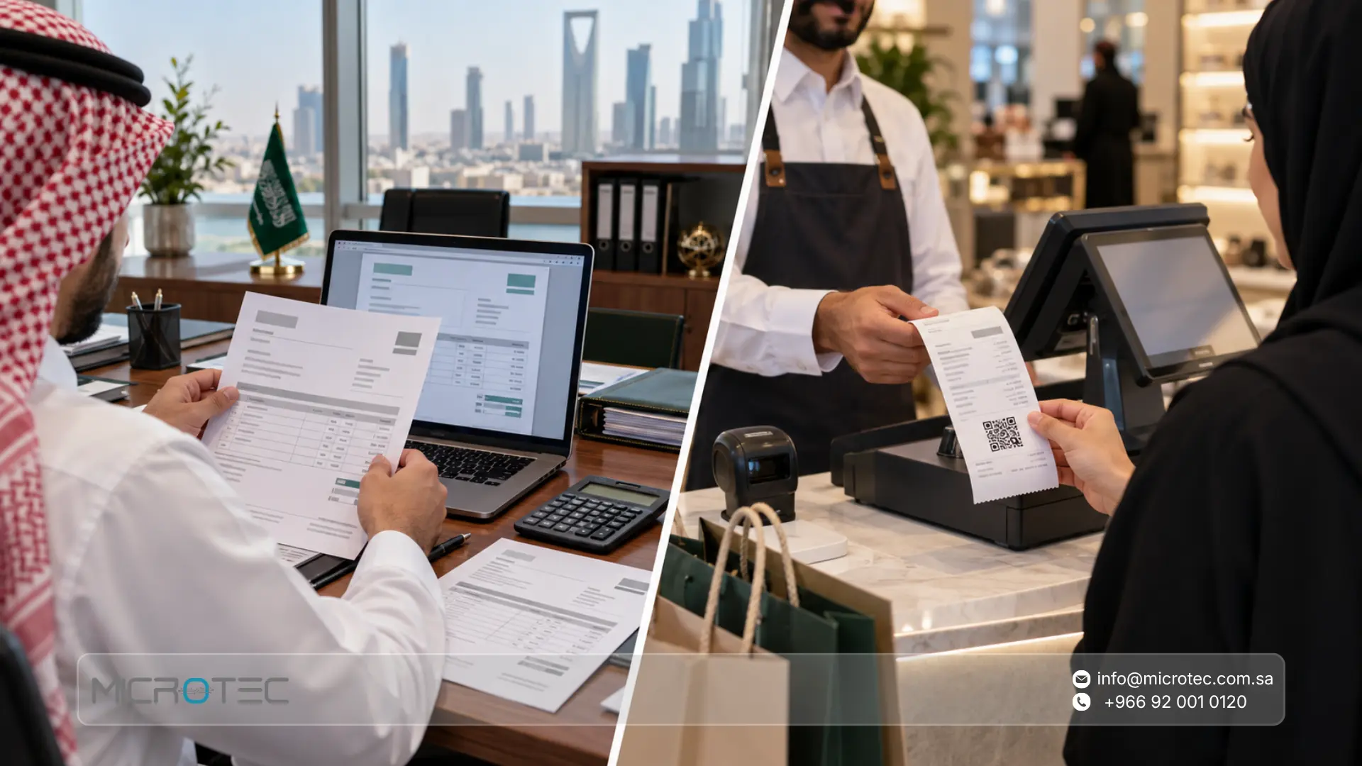 الفاتورة الضريبية في السعودية العناصر الإلزامية والفرق عن المبسطة