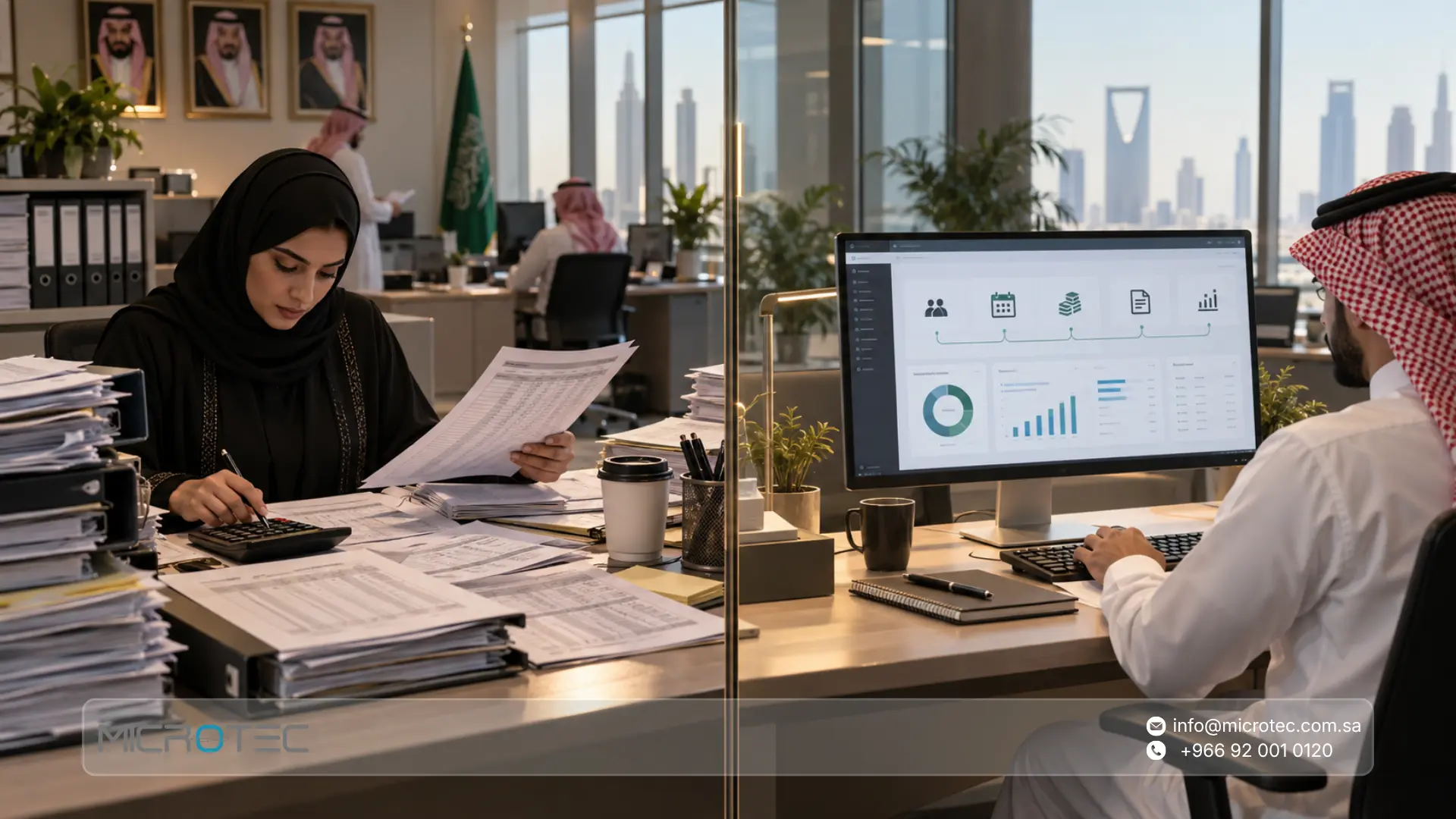 دفتر اليومية ودفتر الأستاذ المحاسبي: الفرق وطريقة الاستخدام والترحيل 4 ميكروتيك أفضل برنامج محاسبة في السعودية لإدارة دفاترك
