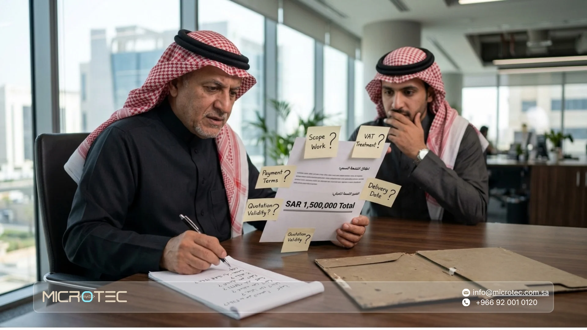 عرض سعر احترافي في السعودية
